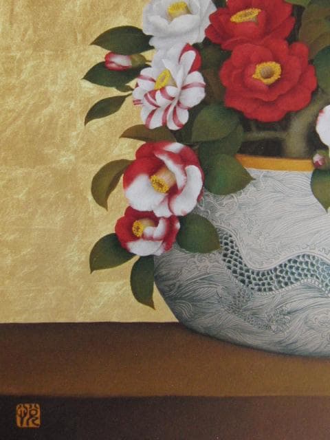 黒田悦子、青龍春嬌、希少な画集より、新品高級額・額装付、状態良好