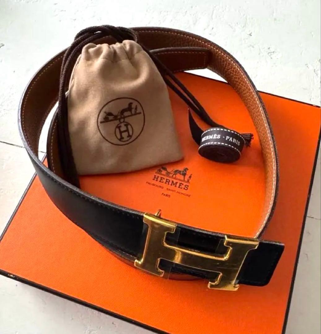 エルメス HERMES コンスタンス　Hバックル リバーシブル ベルト