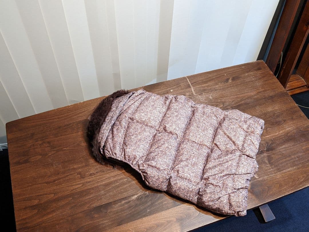 マリクレール　スポーツ　ダウン　ベスト　2way ファー　裏　フリース　　ゴルフ