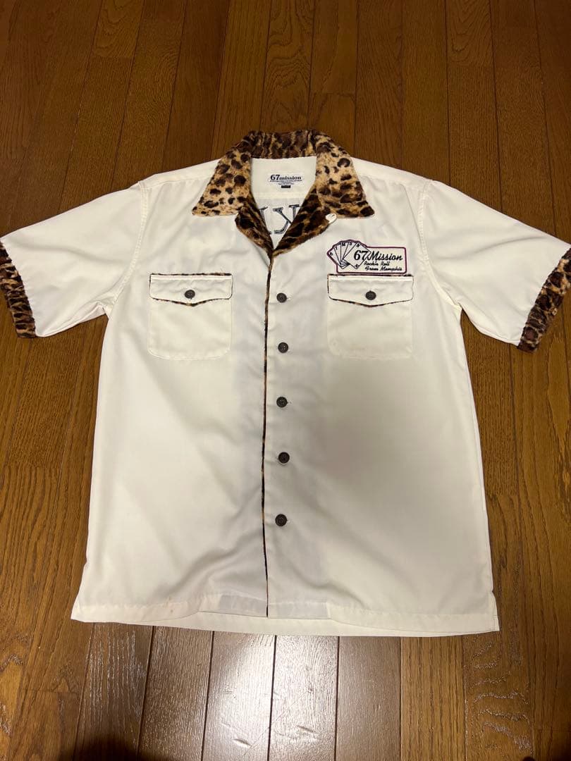 67mission レオパード襟シャツ Mサイズ