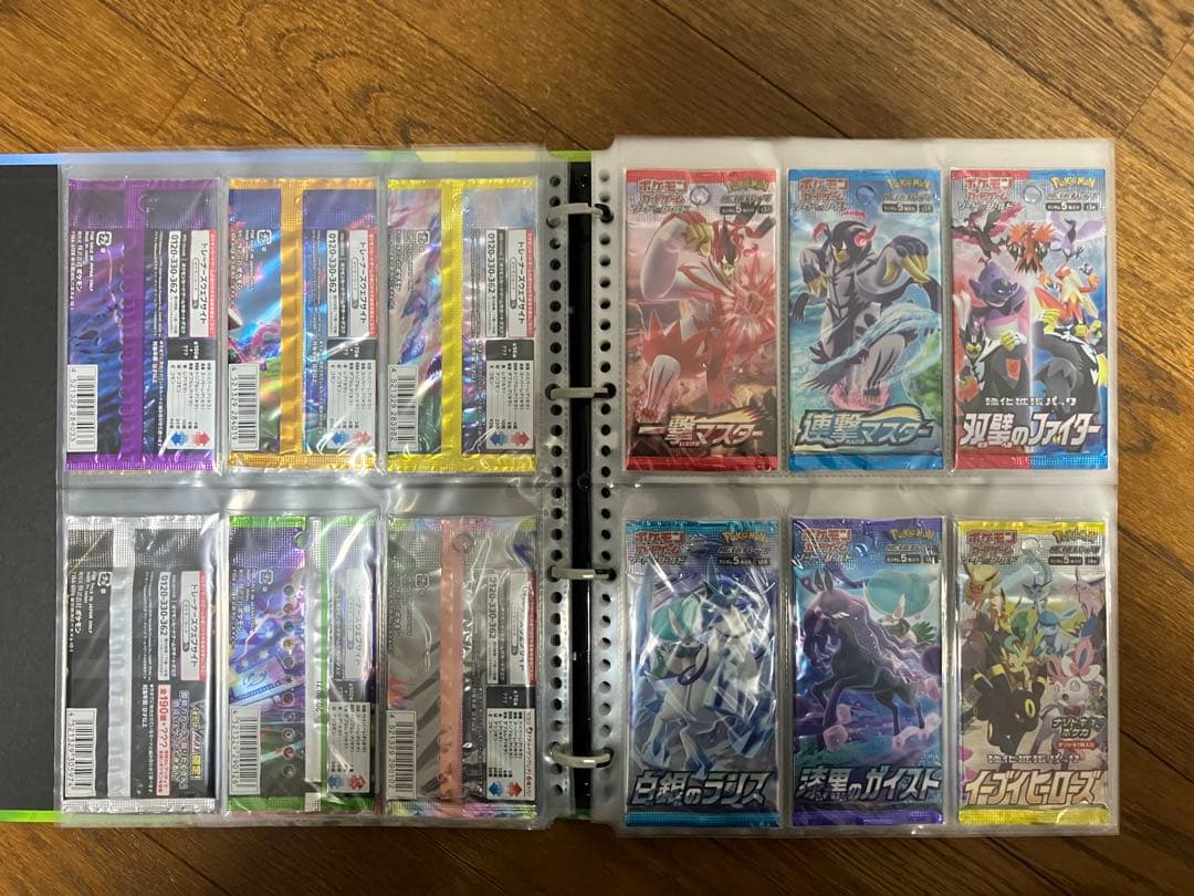ポケモンカードゲーム　未開封パックコレクション 69種　絶版多数　バインダー付