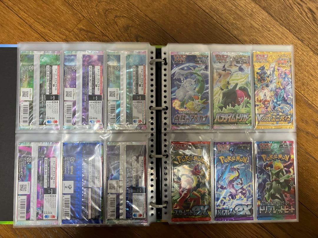 ポケモンカードゲーム　未開封パックコレクション 69種　絶版多数　バインダー付