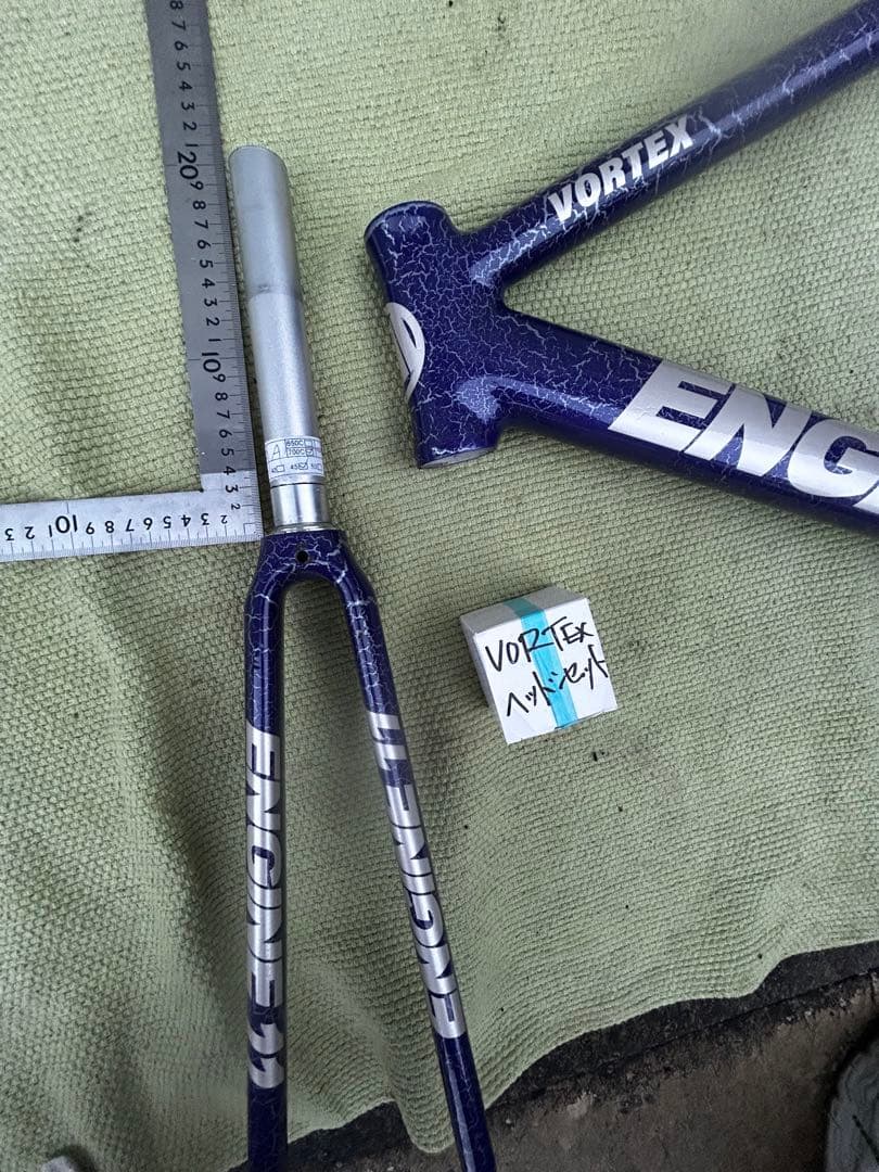 T*E様 enjine11 ピスト　M 美品！　シングル　フレームセット　エンジ