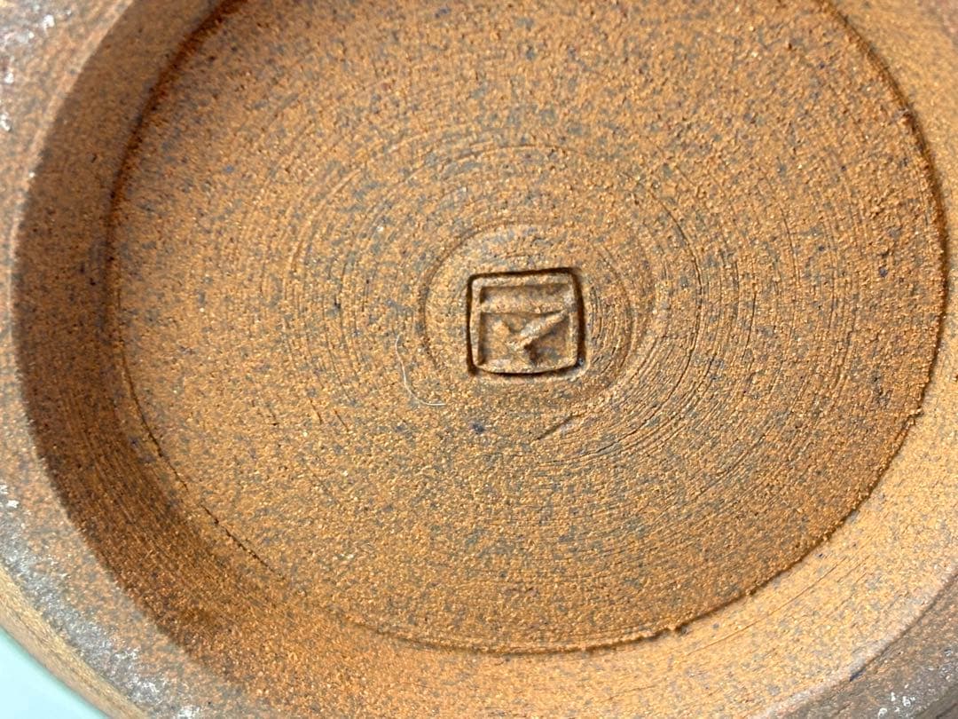 【未使用】美濃雅山窯【中島正雄】作 青磁鶴紋 花瓶 共箱栞付 R811128