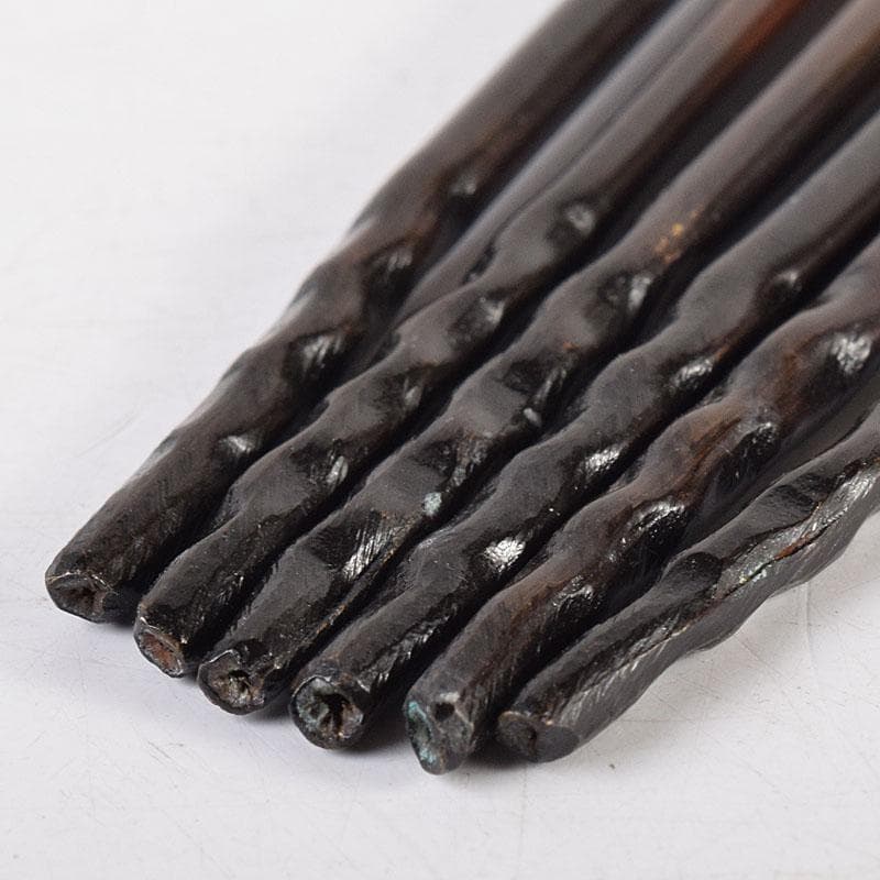 茶道具　銅火箸　三膳まとめて　C　R8536