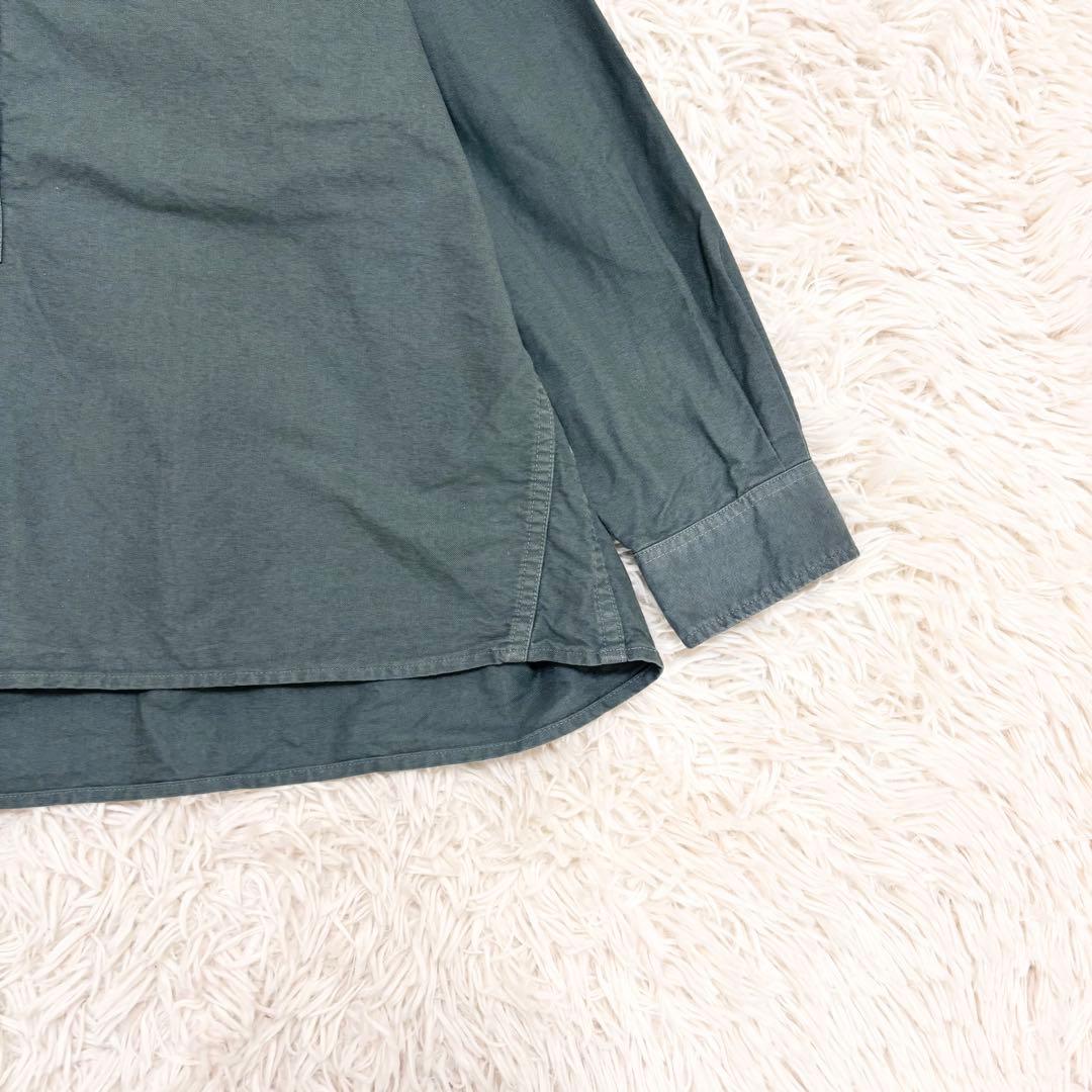 マーガレットハウエル MHL. バンドカラーシャツ ミッドグレー Ⅱ