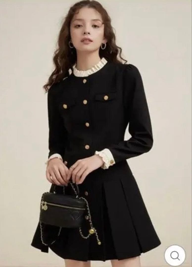 ワンピース ANLEM FRENCH RETRO COMMUTER DRESS