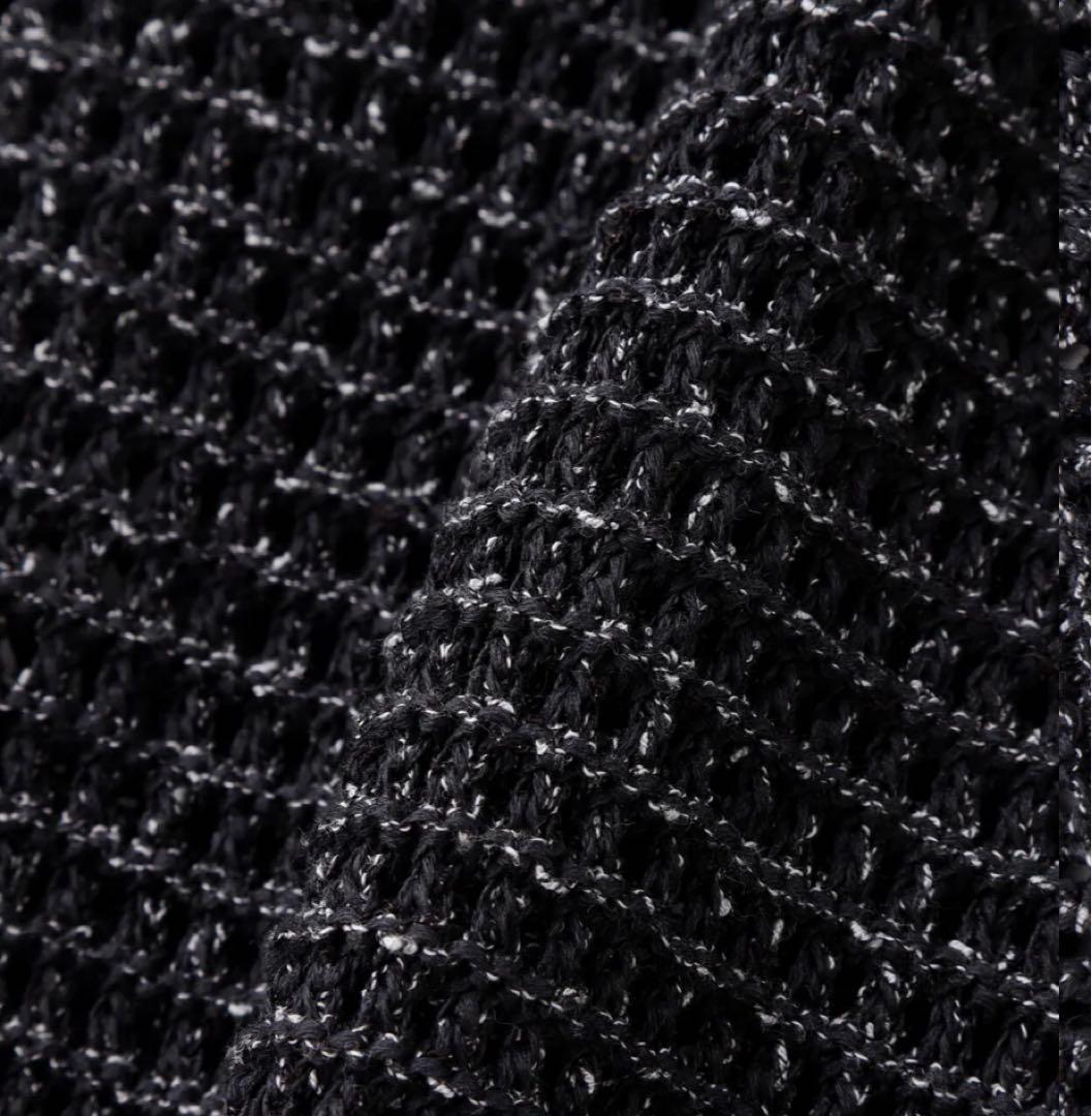 専用⭐︎YOKE MESH KNITTED CREWNECK SWEATER 黒