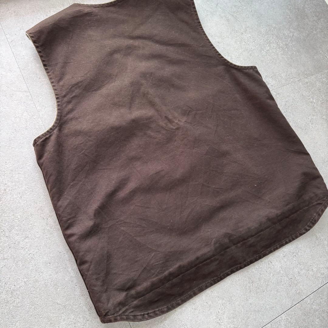 極上 90s カーハート ダックベスト ボア v26 DKB XL tall