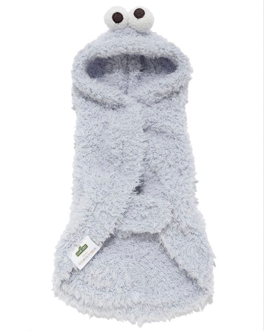 ジェラートピケ　クッキーモンスターケープ　ブルーL