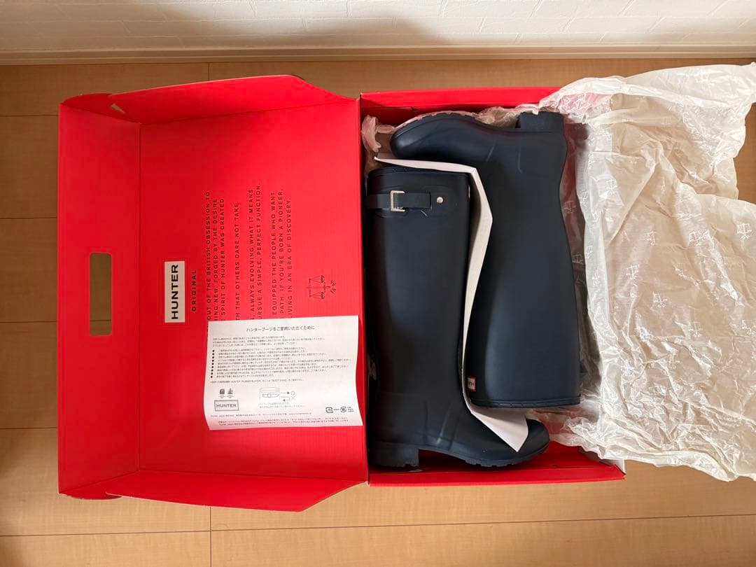 ☺︎新品☺︎ HUNTER ORIGINAL レインブーツ ネイビー