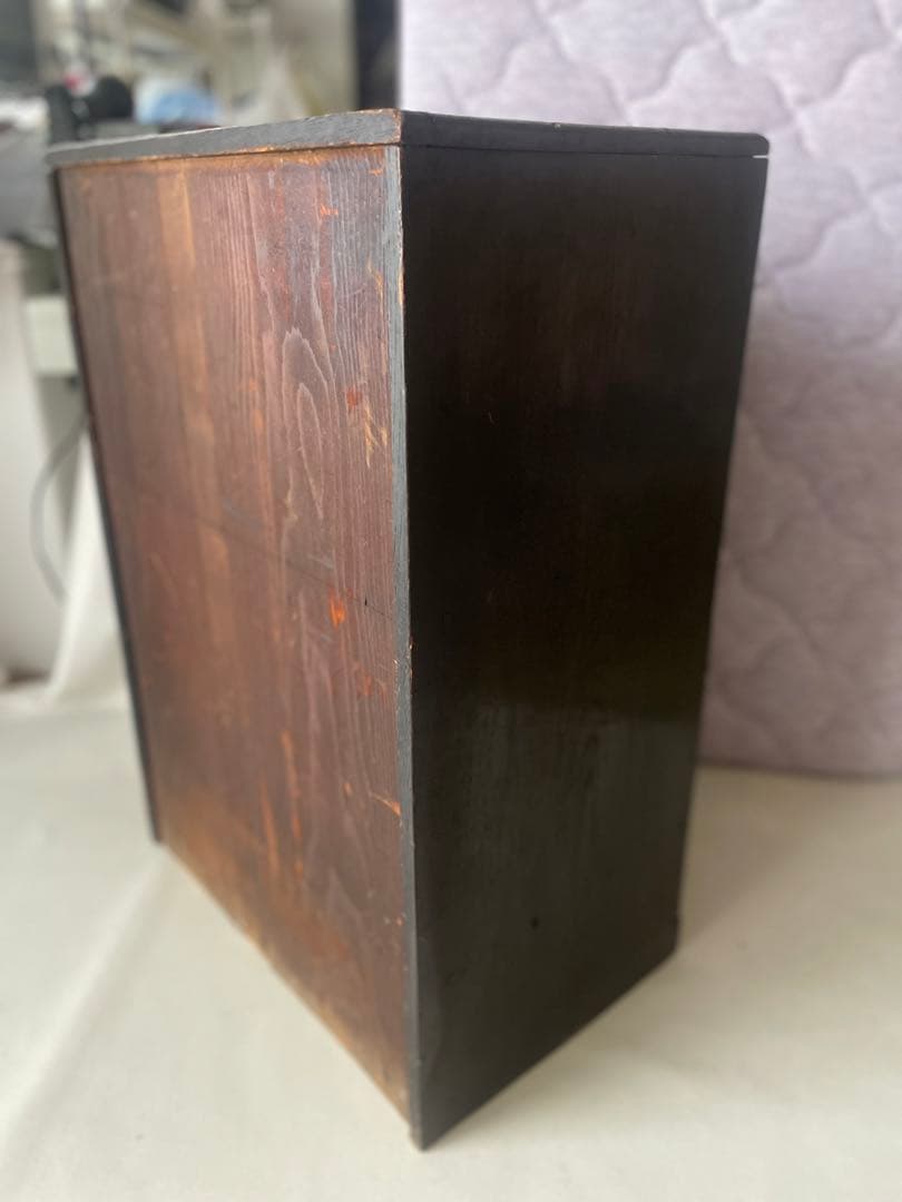 小型収納箪笥 小引き出し付き 小物収納 飾り棚 小ぶり箪笥 食器棚 本棚 昭和