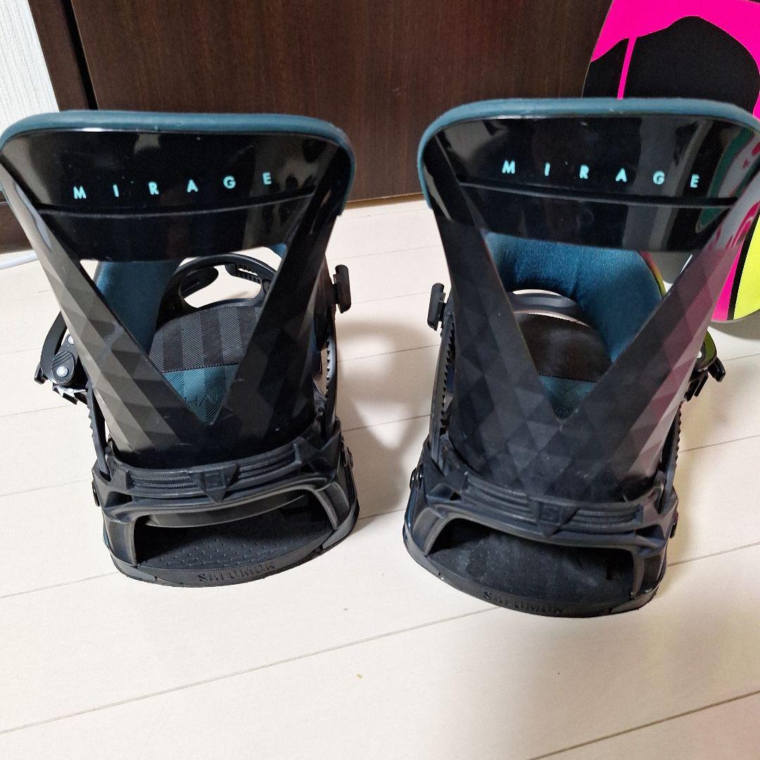 スノーボードセットK2ワールドワイド　　サロモンミラージュSサイズビンディング