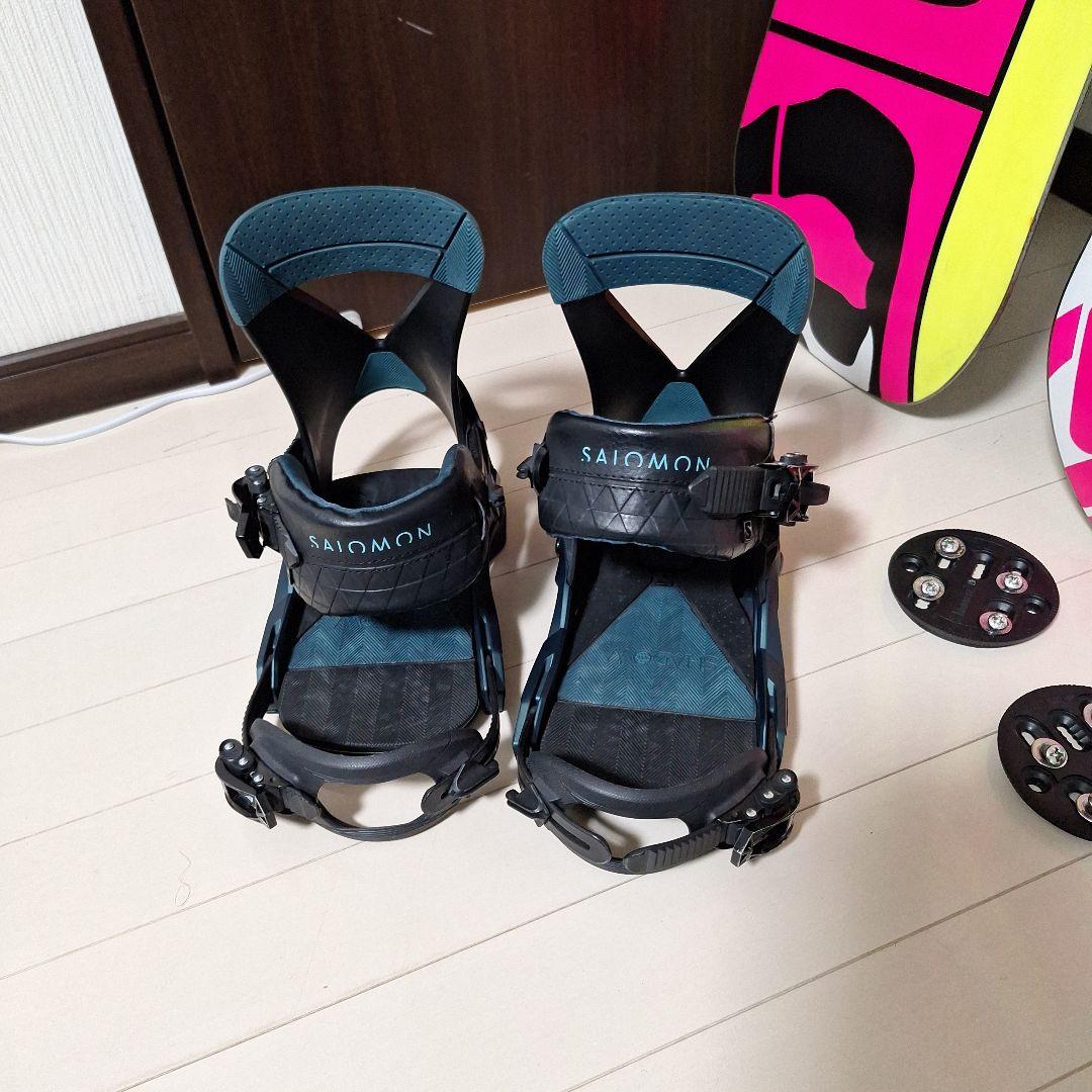 スノーボードセットK2ワールドワイド　　サロモンミラージュSサイズビンディング