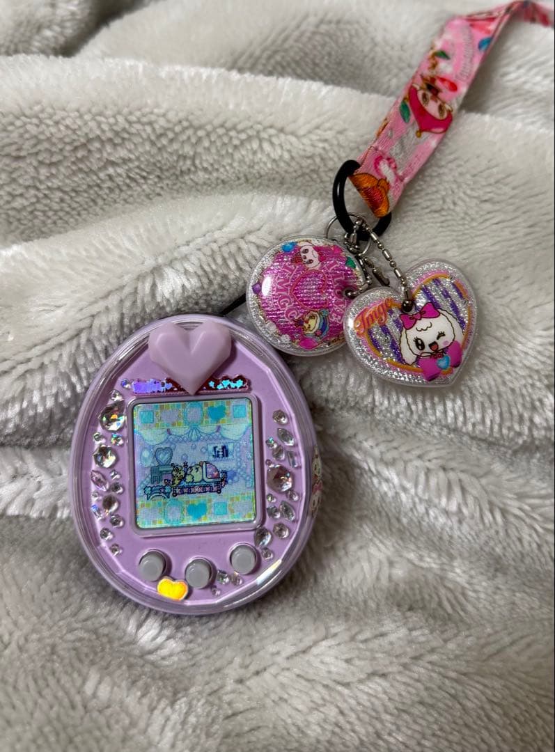 たまごっちピース パープル ストラップ付き