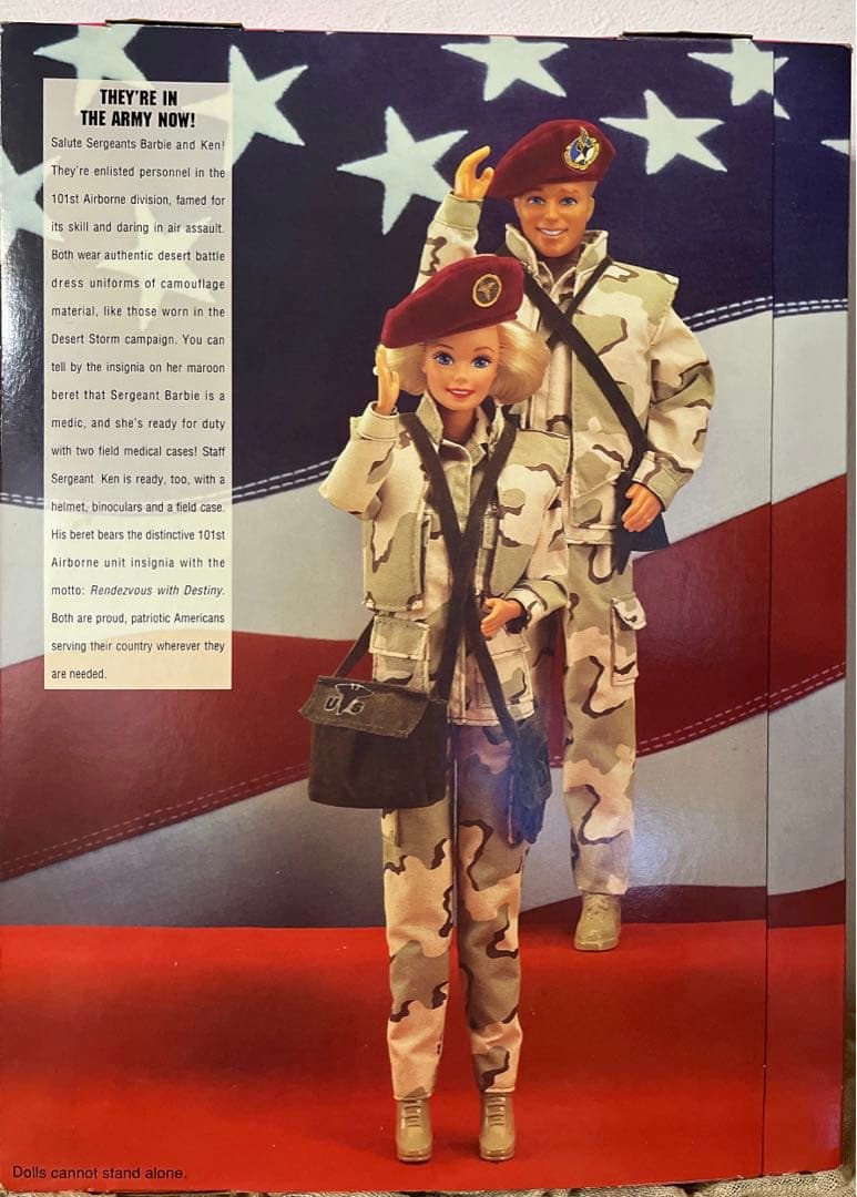ミリタリー Star'n Stripes ARMY Barbie&Ken DeluxeSet