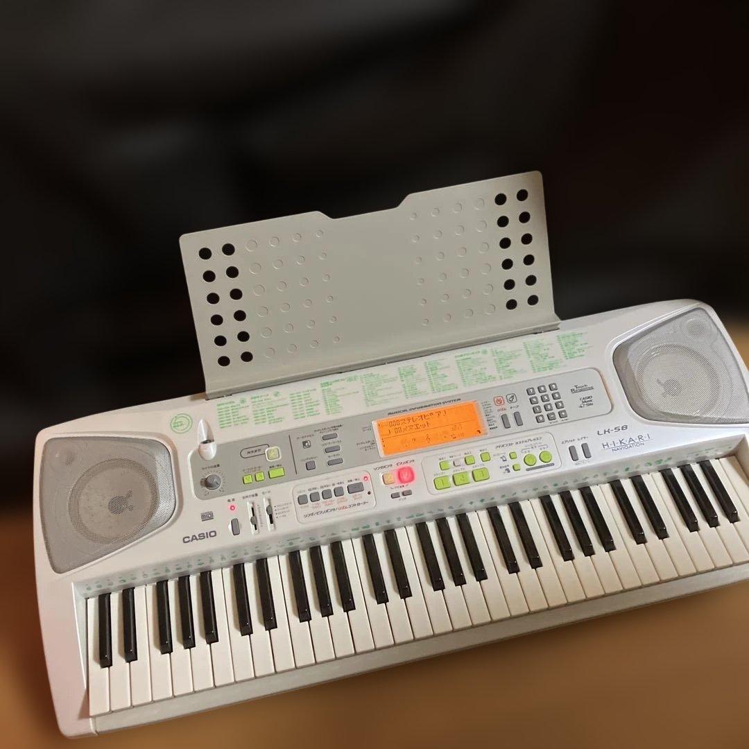CASIO 電子キーボード LK-58(800音色 120リズム)