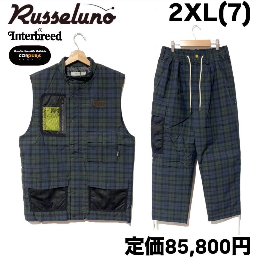 インターブリード ラッセルノ ゴルフ コーデュラ 中綿セットアップ ネイビー 7