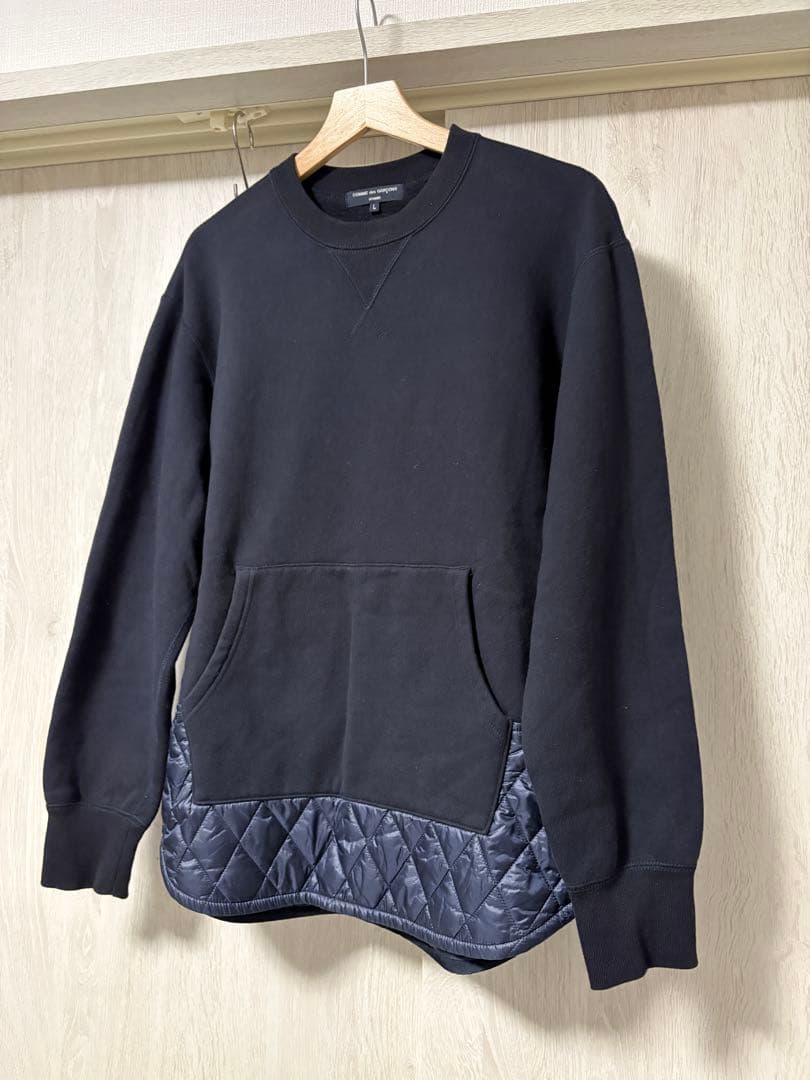 COMME des GARCONS HOMME キルティングスウェット Lサイズ