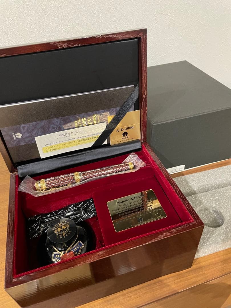 NAMIKI A.D 2000年記念　2000本限定　 格子　未使用　万年筆