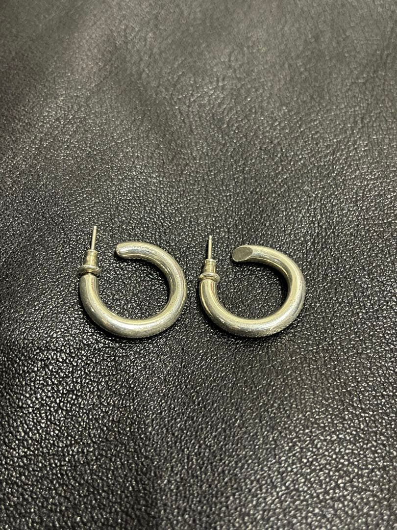 silver925 hoop earrings フープピアス