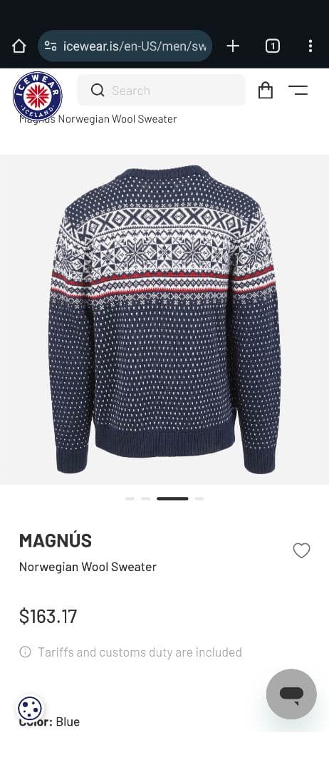 【ICEWEAR】アイスランドウール使用 ニットセーター