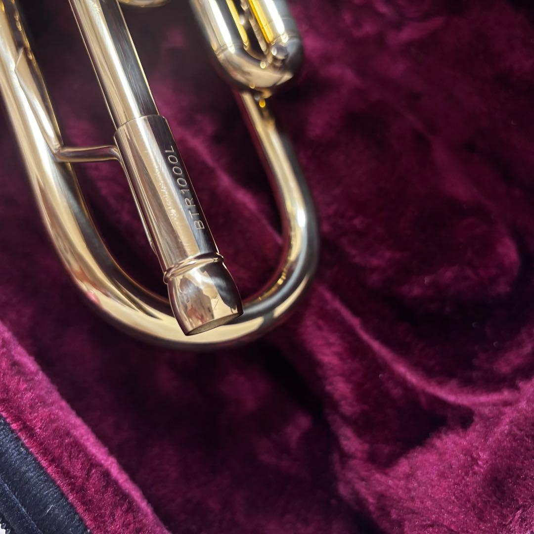 【ほぼ未使用】BRIILER トランペット ケース・付属品付き 初心者向け