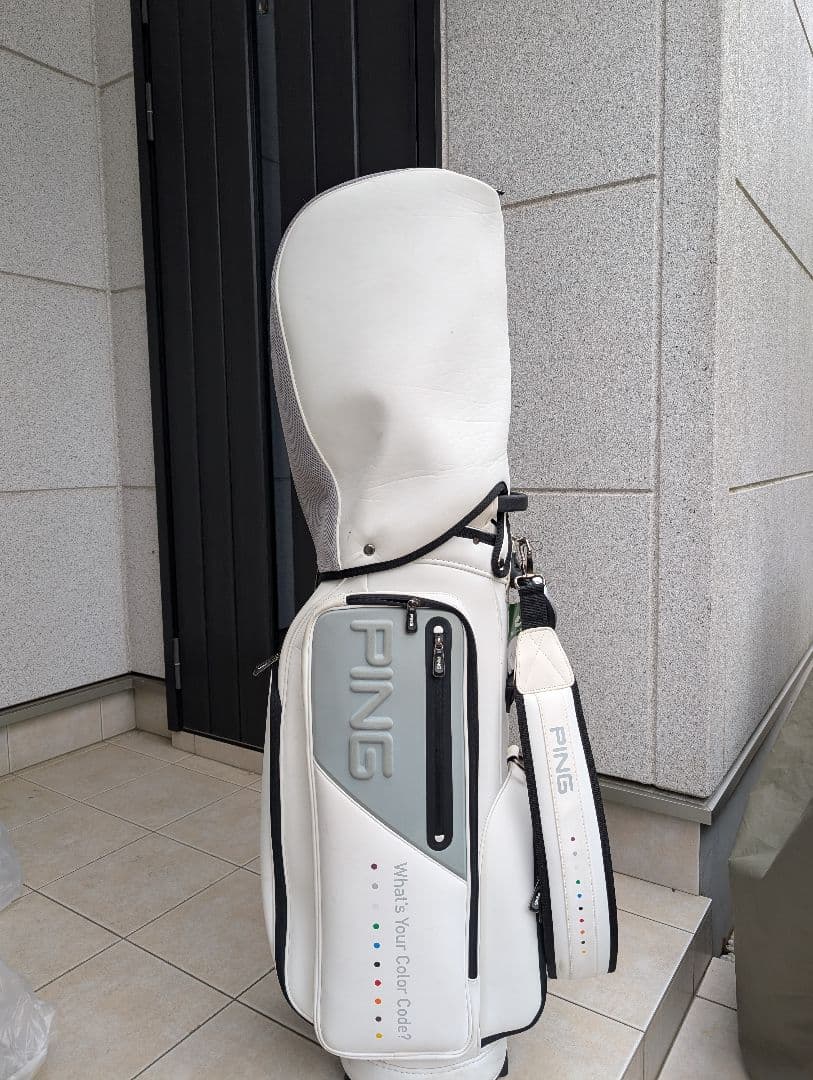 PING ゴルフバッグ ホワイト/グレー