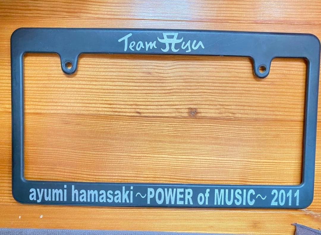 貴重★レア 浜崎あゆみ ナンバープレート 枠 TeamAyu