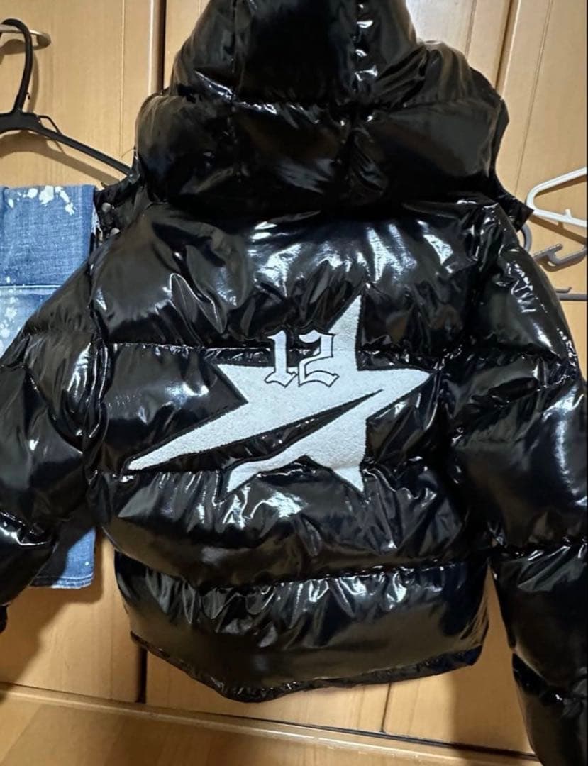 lucamachain ダウン テカテカ 黒 Msize