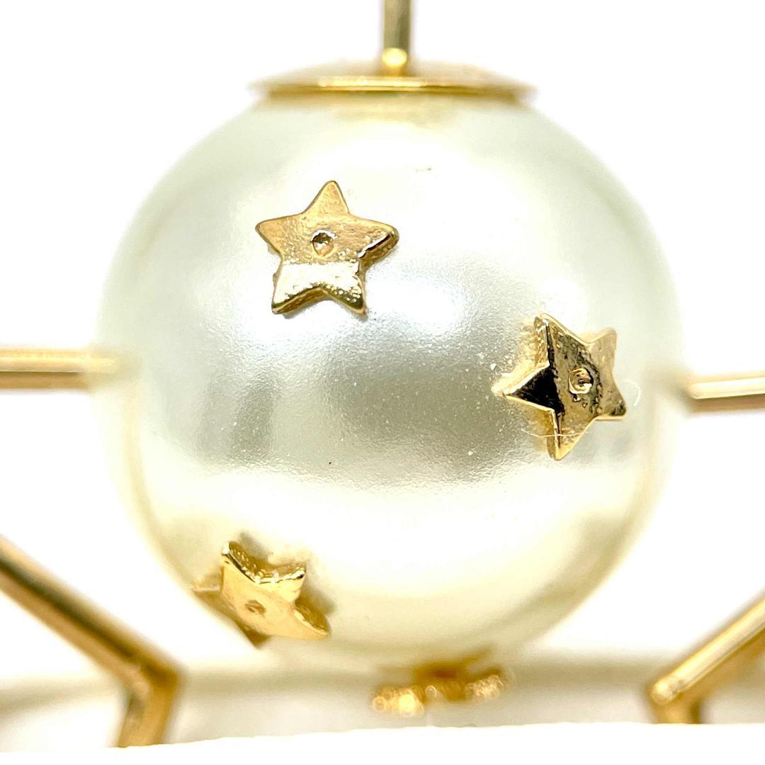 訳あり クリスチャンディオール フェイクパール スター トライバル ピアス GP