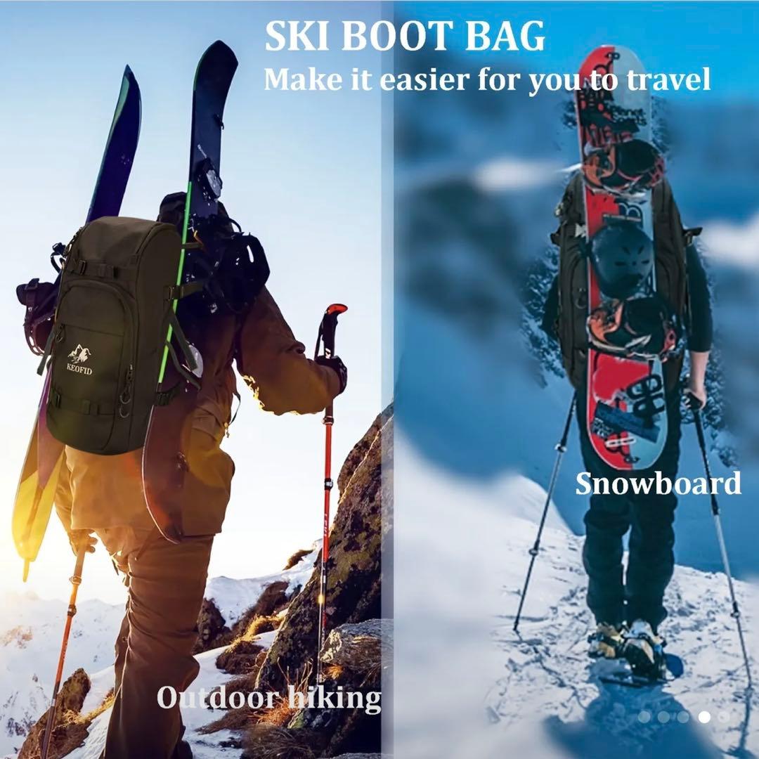 【新品】 スキー スノーボード用品リュック バッグ 黒