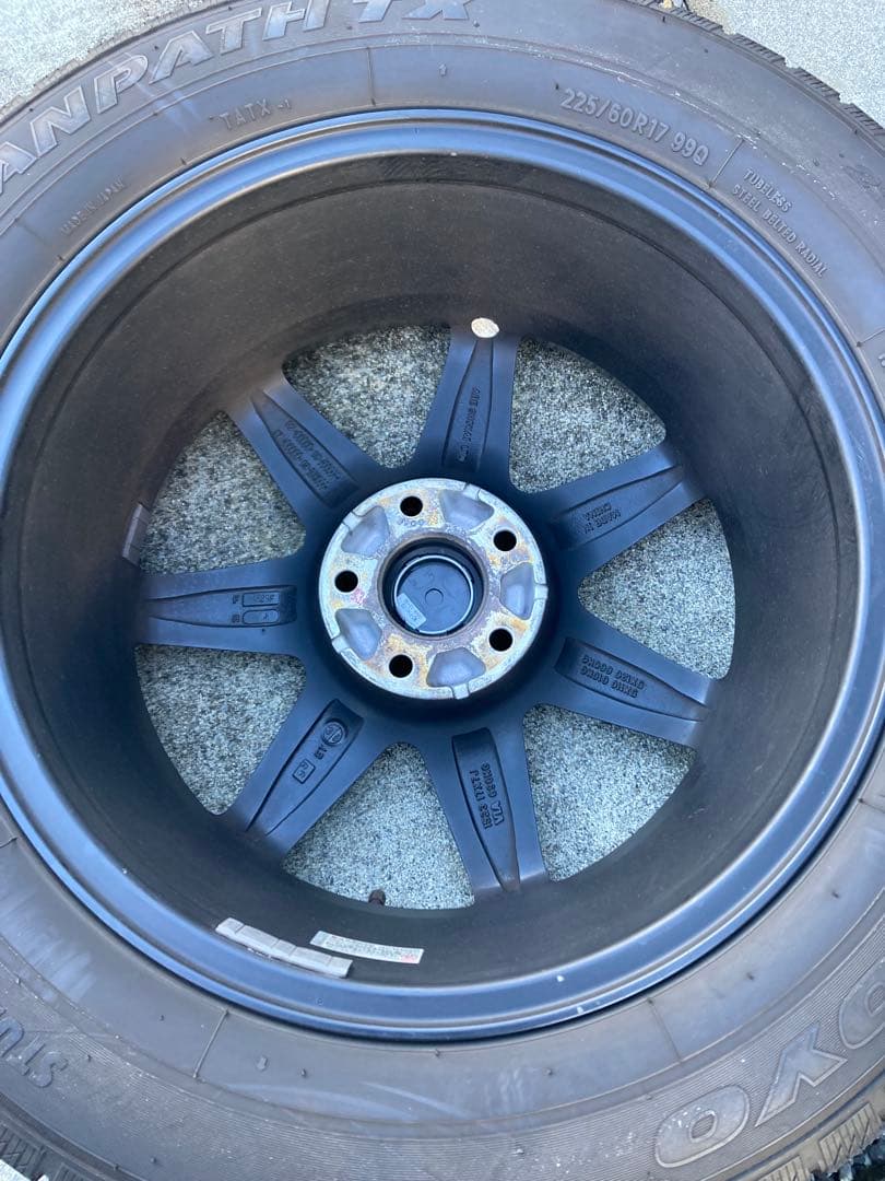 jeepコンパス 17インチ ブラック タイヤホイールセット