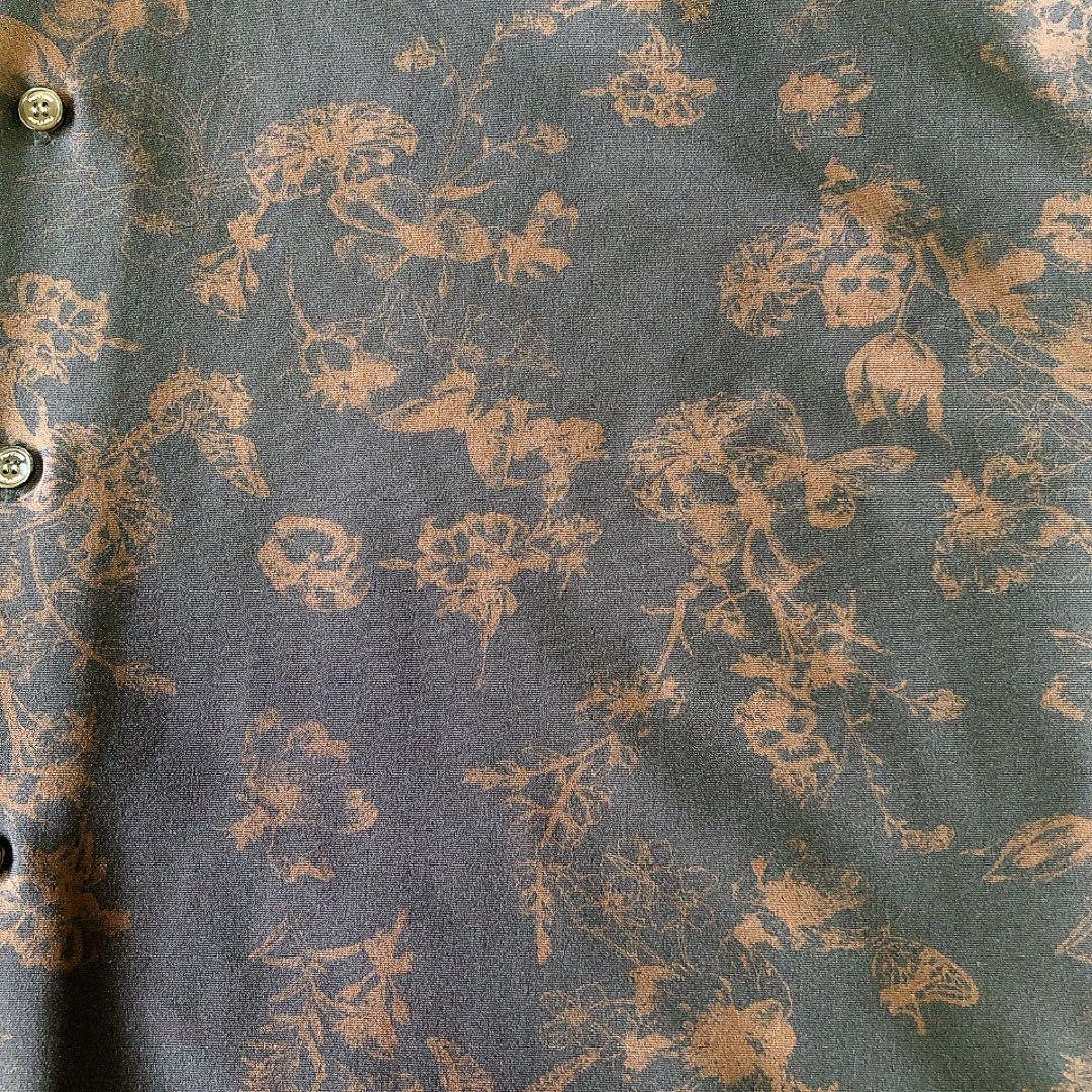 【美品】Perfume closet ストレッチシャツ 長袖 総柄
