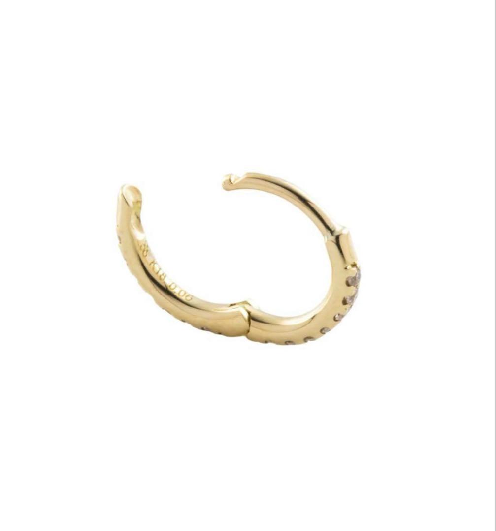 Hirotaka Manhattan ダイヤモンド フープ ピアス Sサイズ