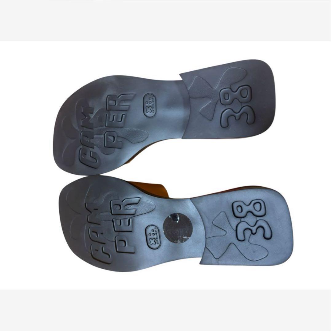 新品 Camper Dana カンペール サンダル ブラウン 24cm