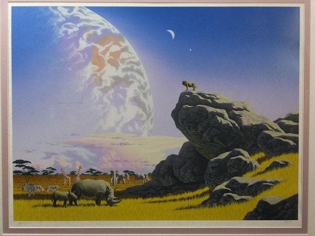 シム・シメール　直筆サイン『ここは彼等の惑星でもある』ミクストメディア1127D