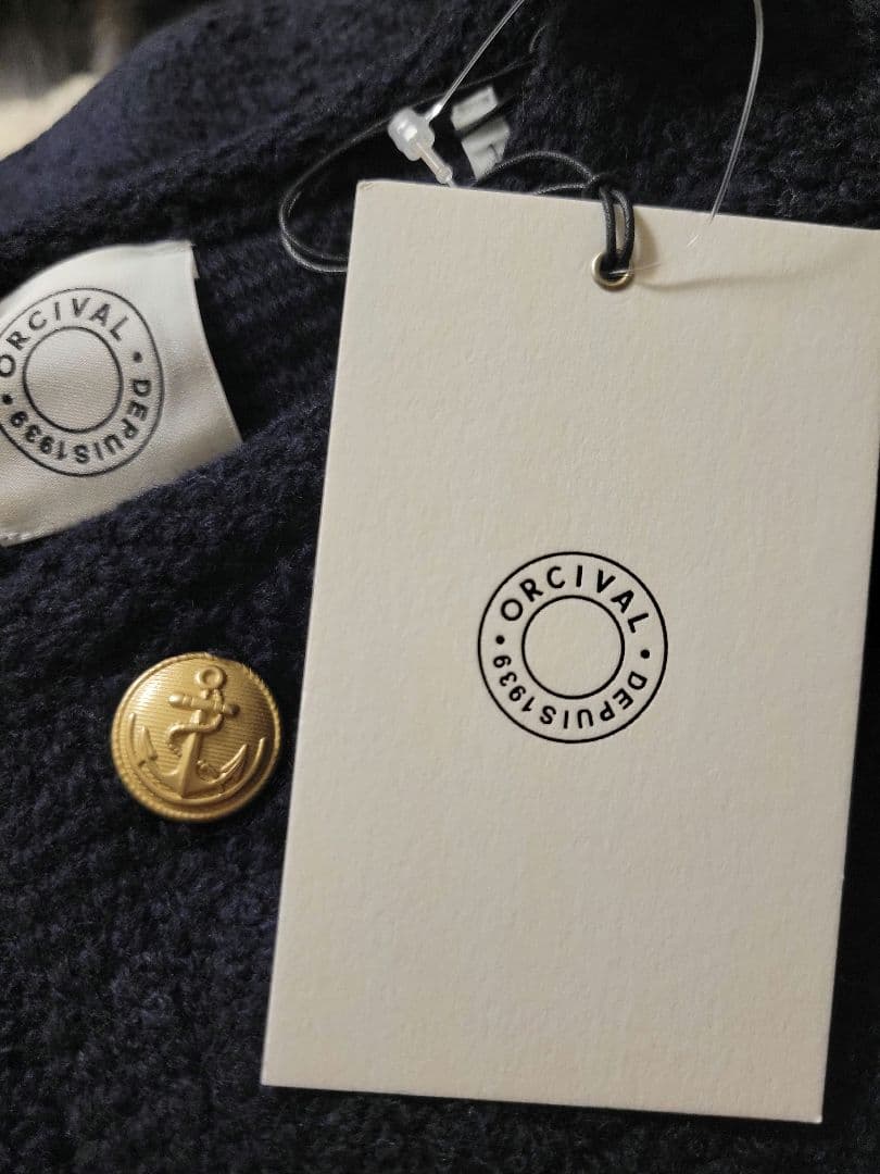 ORCIVAL オーシバル パイルニット ブークレカーディガン