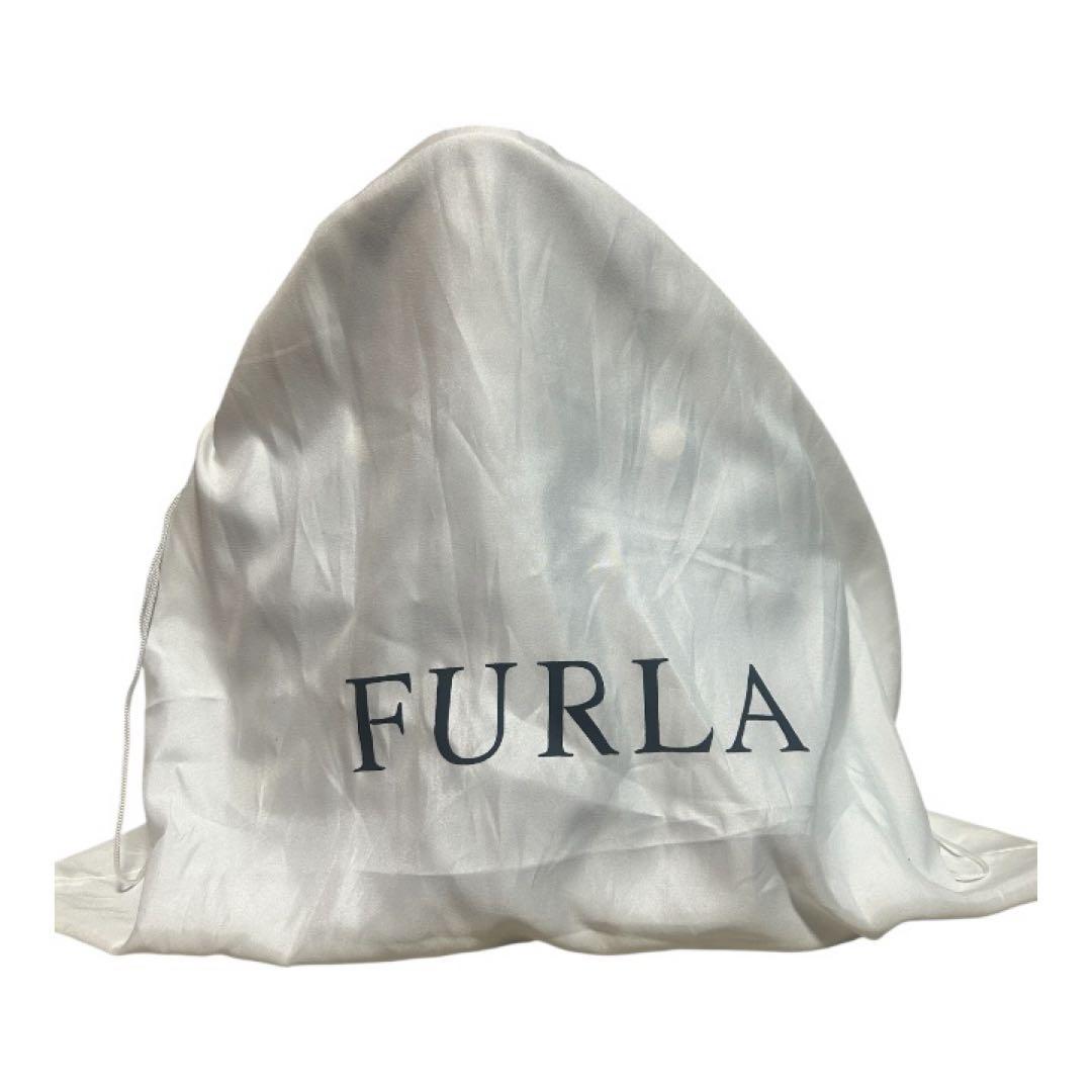 【極美品】 FURLA フルラ　パイパー　2wayバッグ ブルーレザー