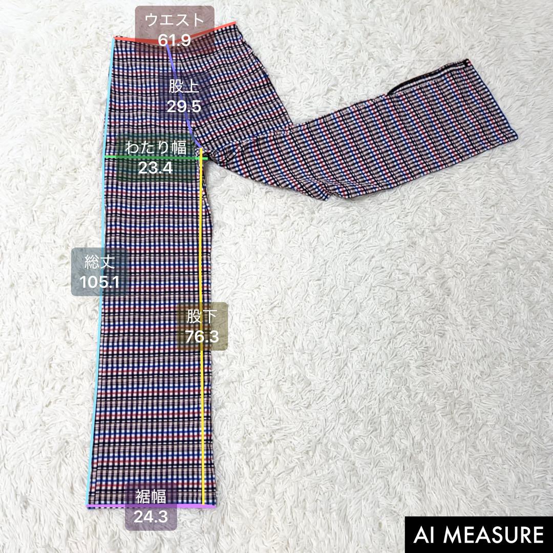 極美品✨nagonstans 水陸両用 TIANA チェックパンツ 38