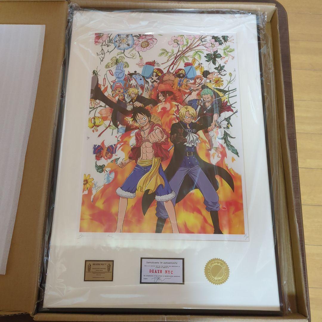 【貴重】【限定】『ワンピース』DEATH NYC 額付き 現代アートポスター