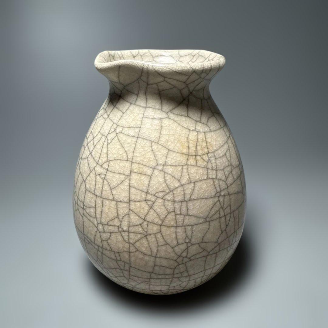 中国美術　宋代　哥窯　唐物　中国古玩　古美術　美しい貫入　11.6cm