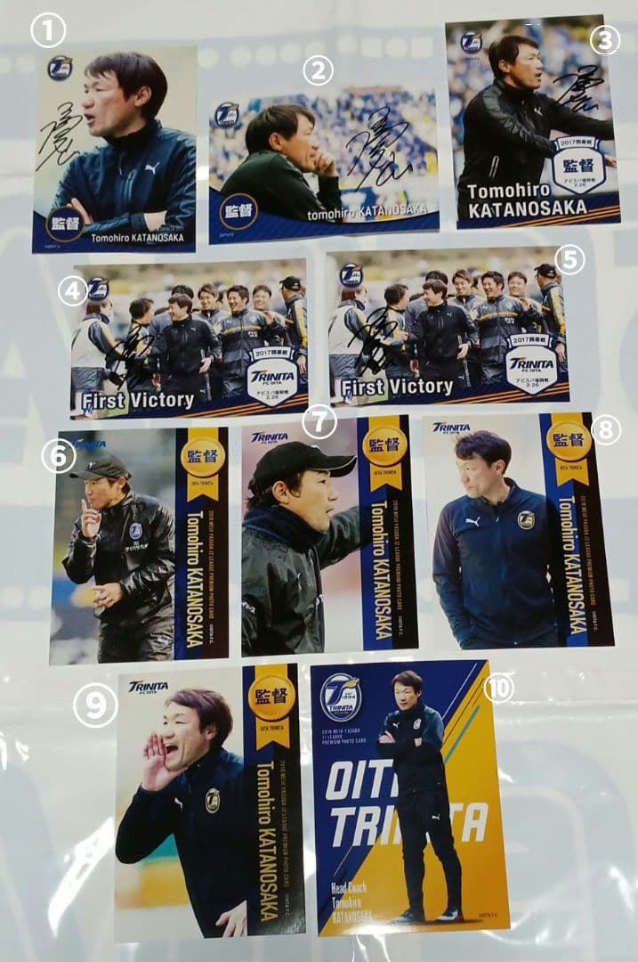 大分トリニータ　片野坂知宏　直筆サイン入り写真　写真