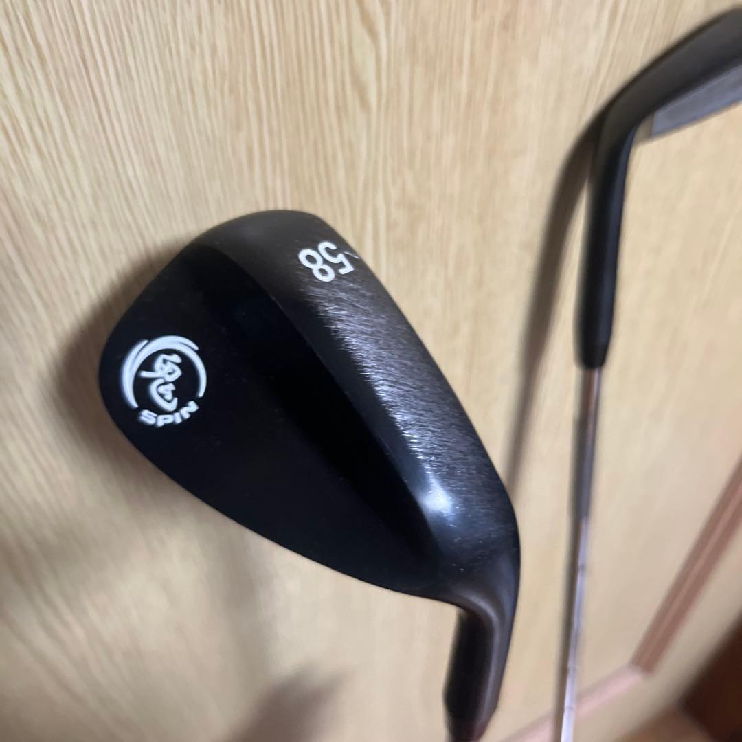 中古ゴルフクラブ　鬼スピンウェッジ　48 58 54セット　ブラックエディション