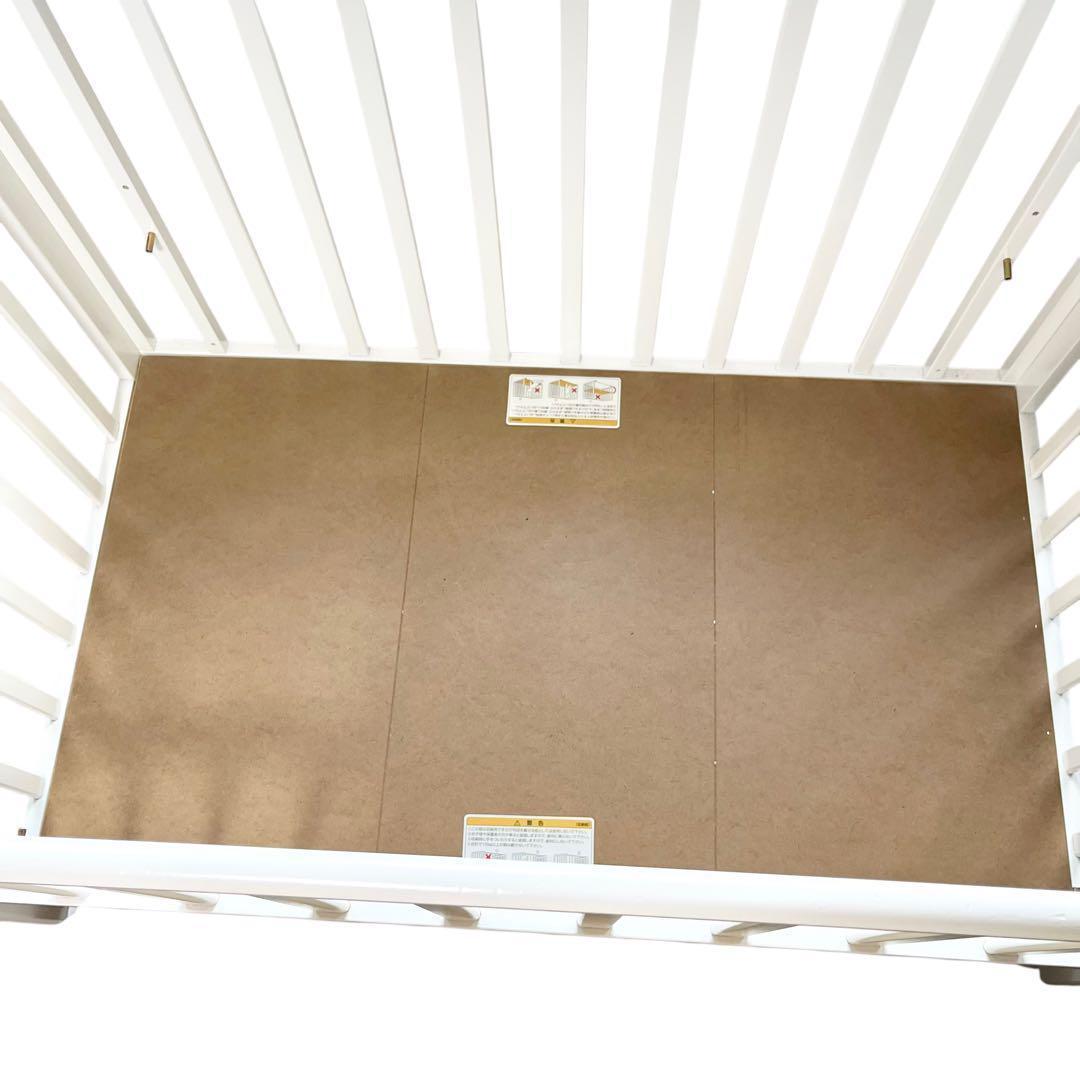 KATOJI カトージ　ベビーベット ホワイト　白　木製　ベビー用品