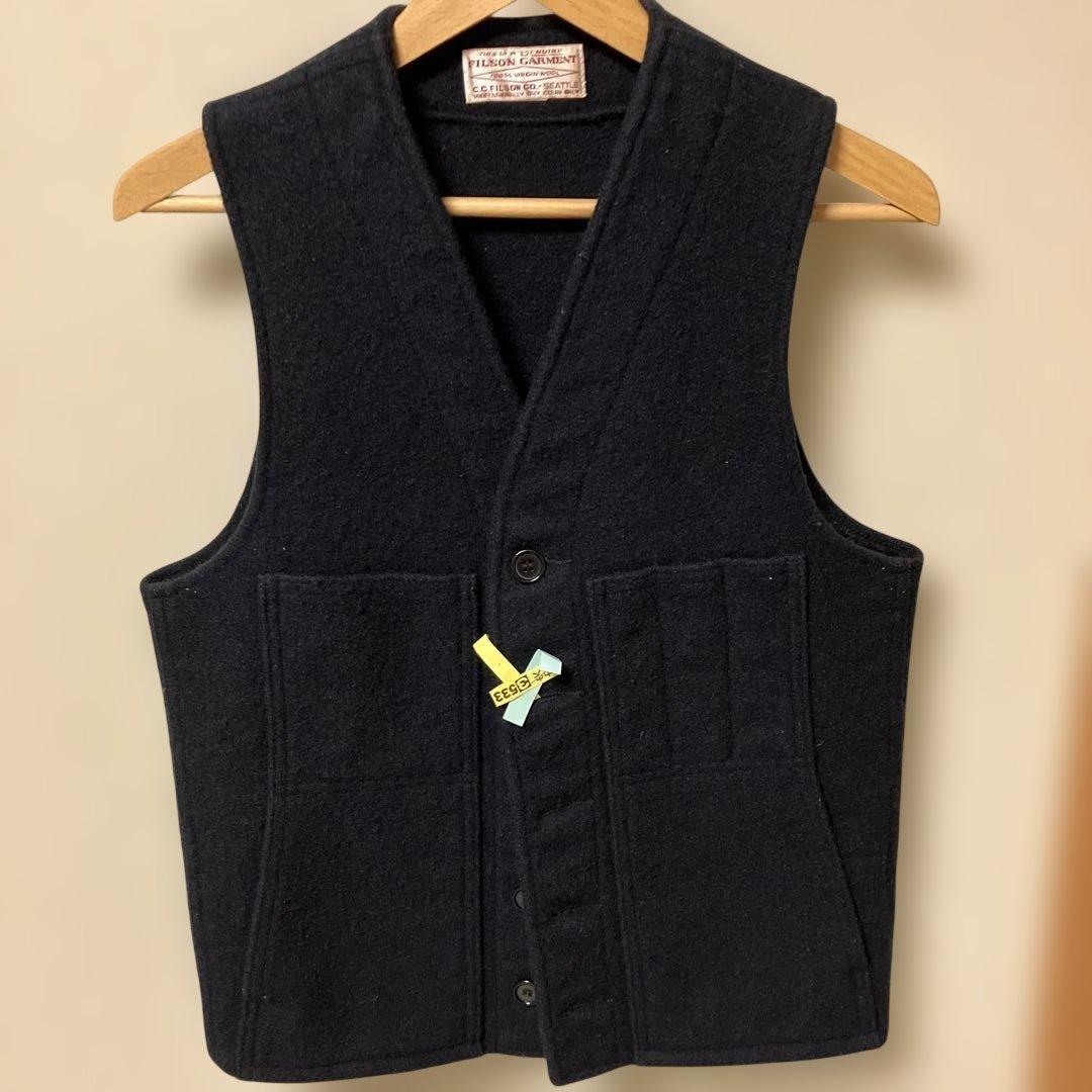 FILSON マッキーノ　ウールベスト アメリカ製ブラック　36