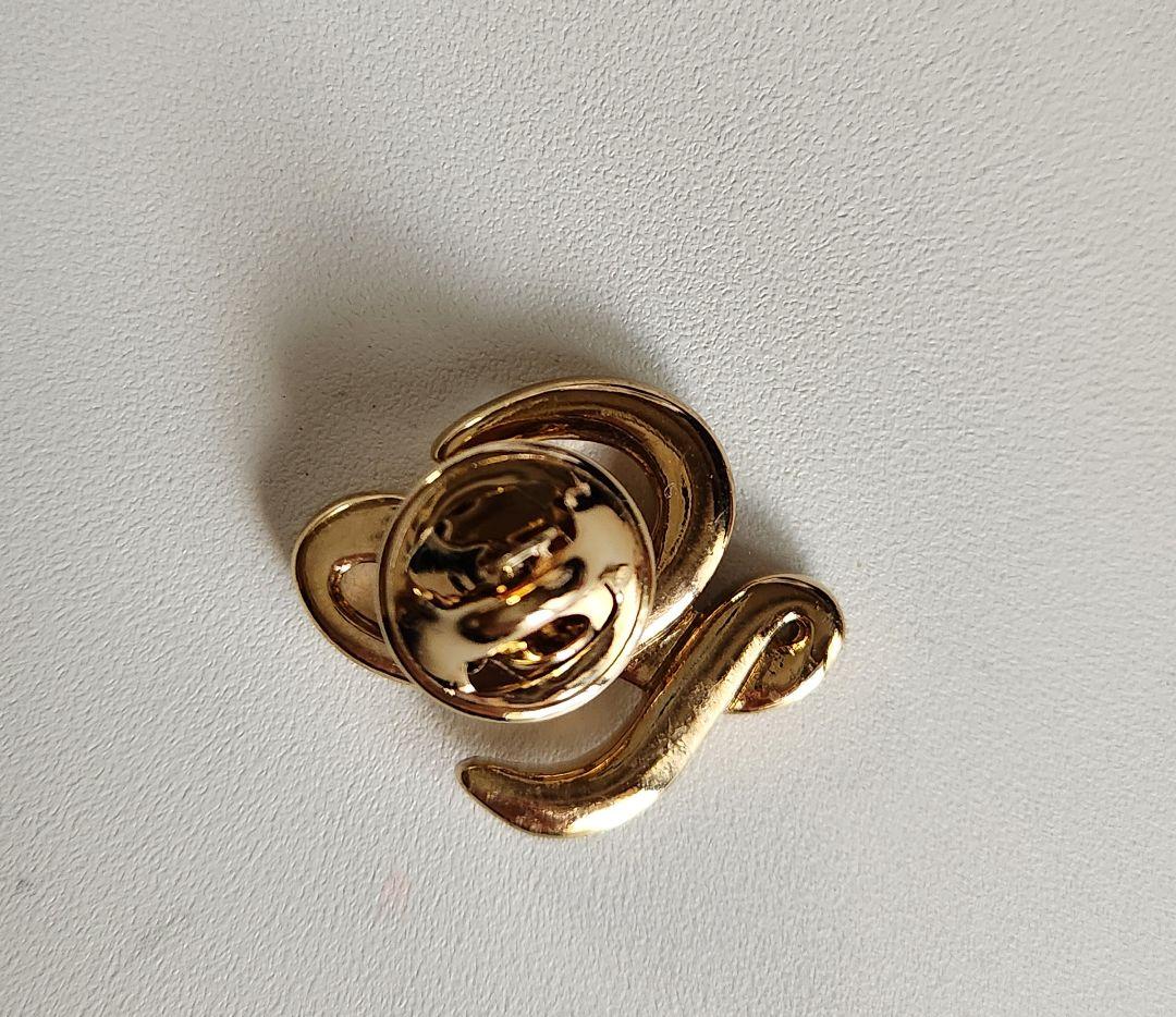 ロエベ LOEWE ,プローチ(ゴールドトーンラインストーン付き)　希少品