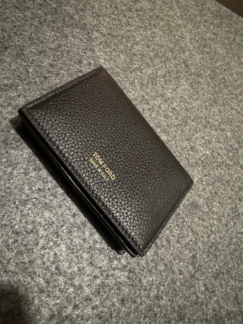 TOM FORD ブラック レザー 名刺入れ