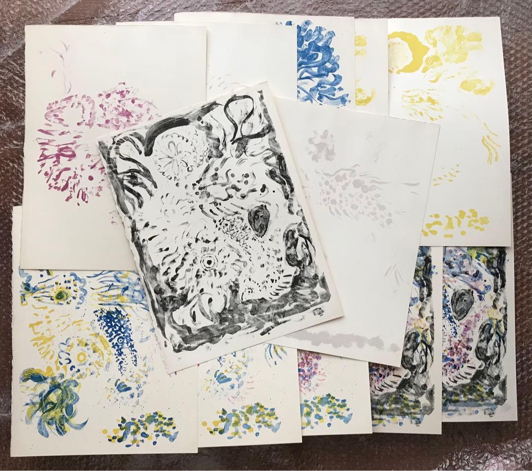 テレスコビッチの肉筆画＋リト14点＋他挿画本La Treille Muscate