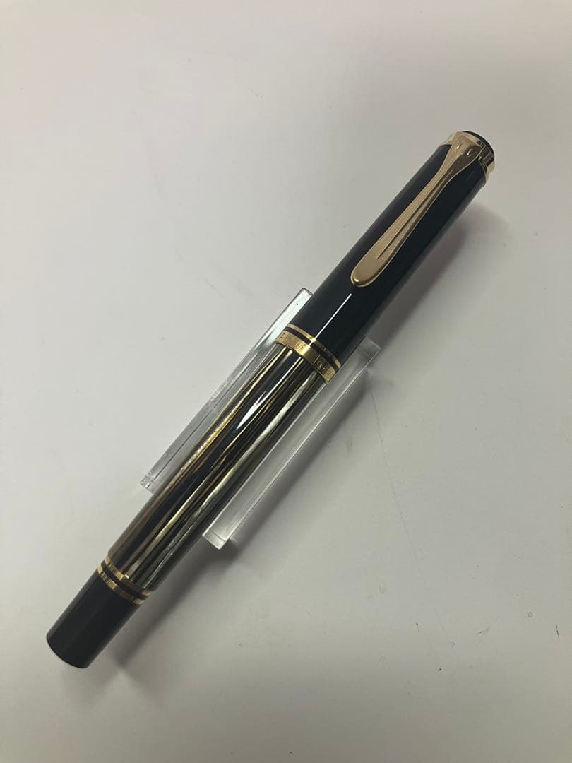 レア　Pelikan M400 brown-stripes F-nib 茶縞